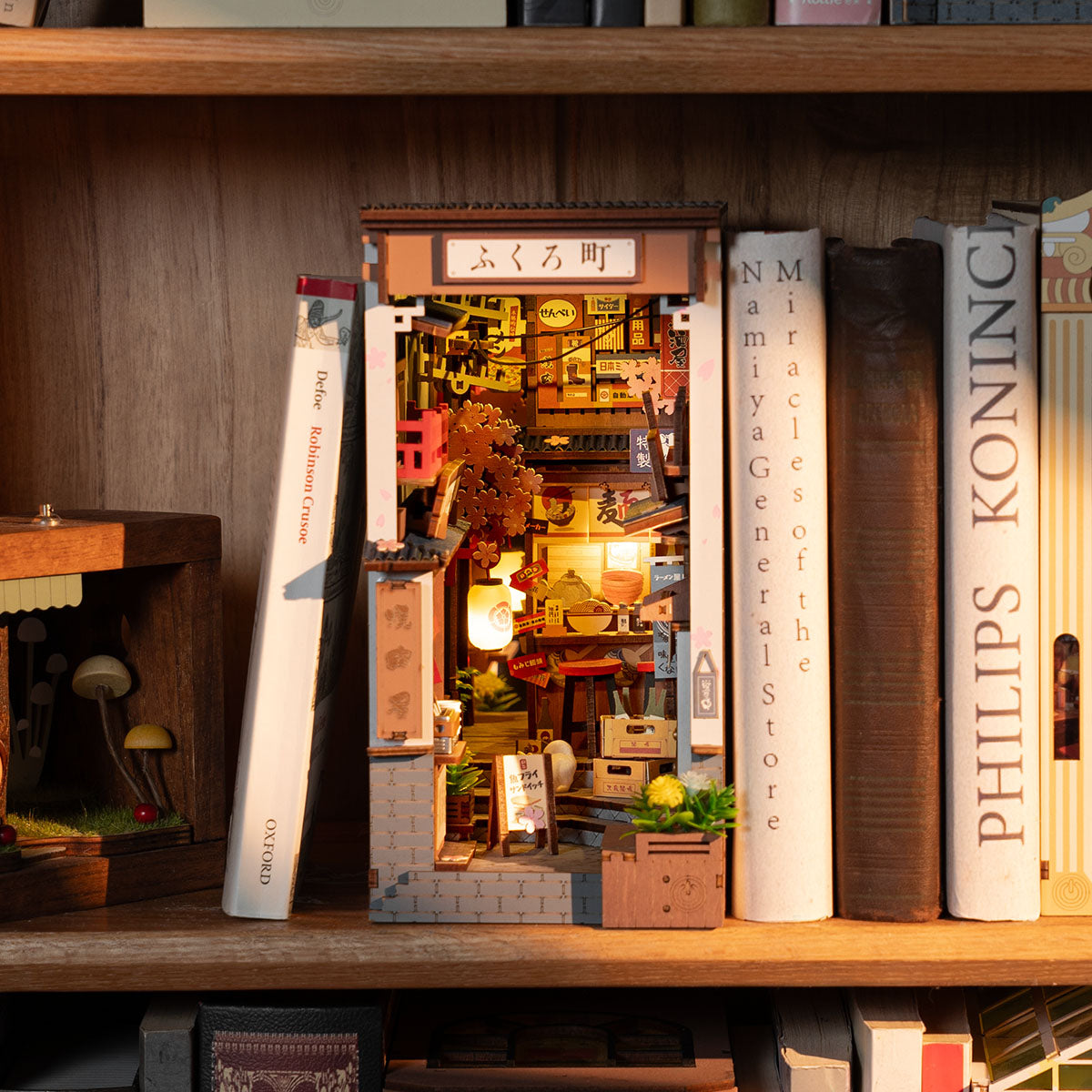 Rolife Sakura Wine Alley DIY Boekenhoekplank Inzetset TGB11