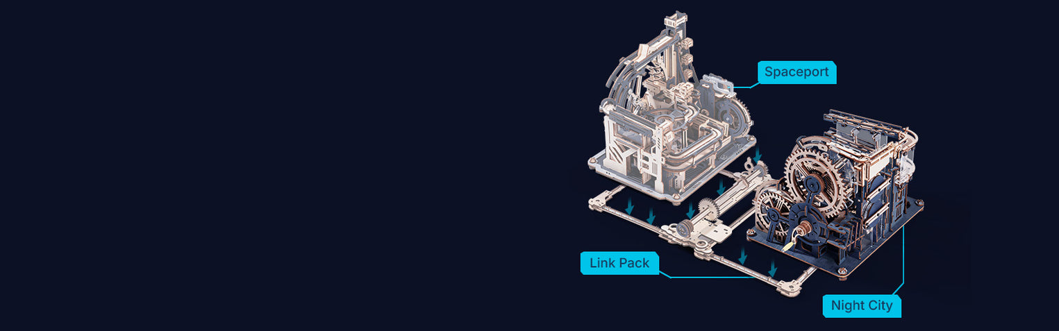 The Night City and TheSpaceport can be connectedusingthe Link Pack