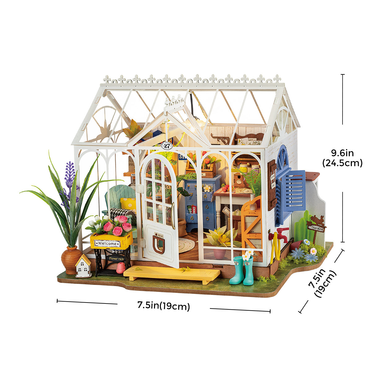 Rolife Traumhaftes Gartenhaus Miniaturhaus-Bausatz DG163