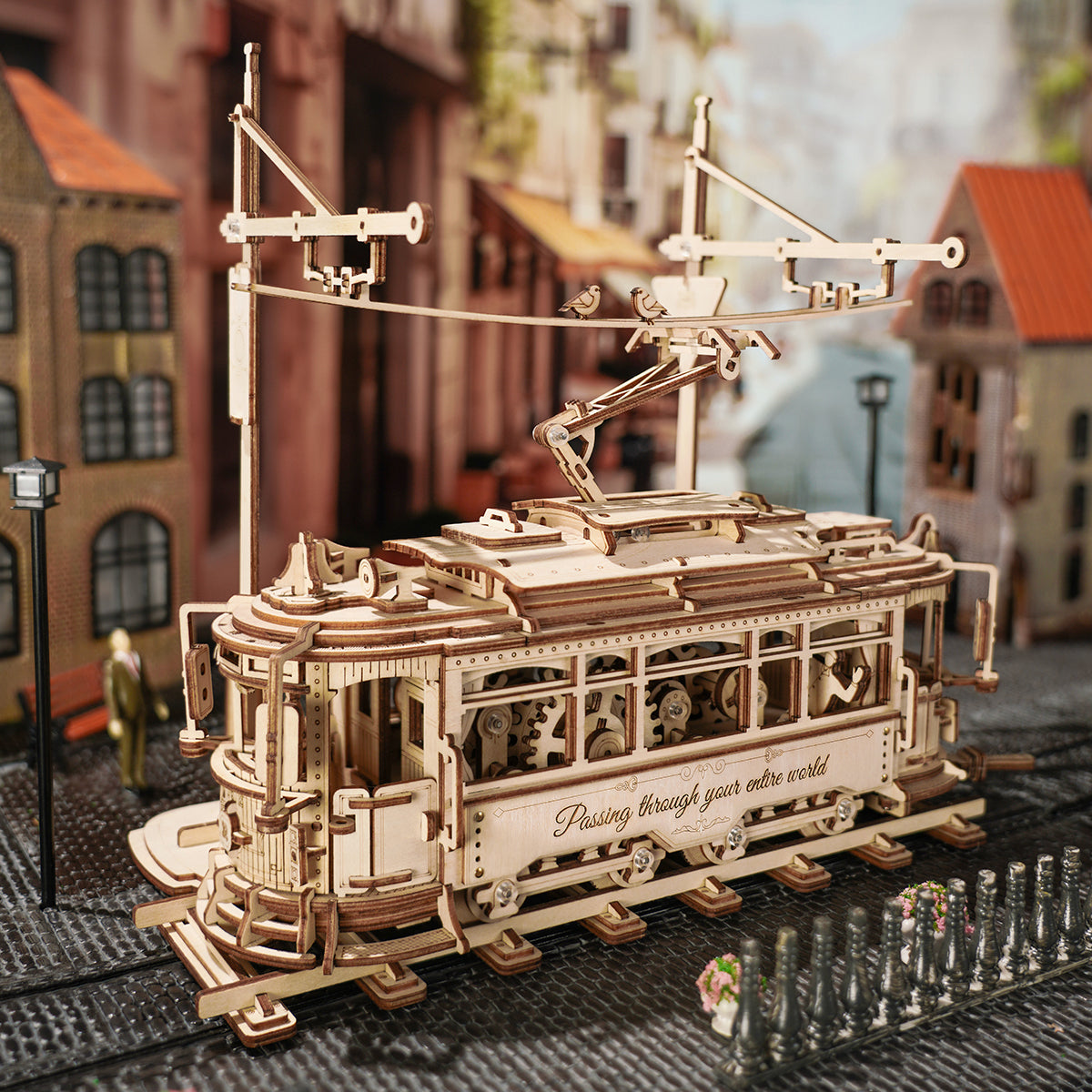 ROKR Classic City Tram 3D Holzpuzzle LK801