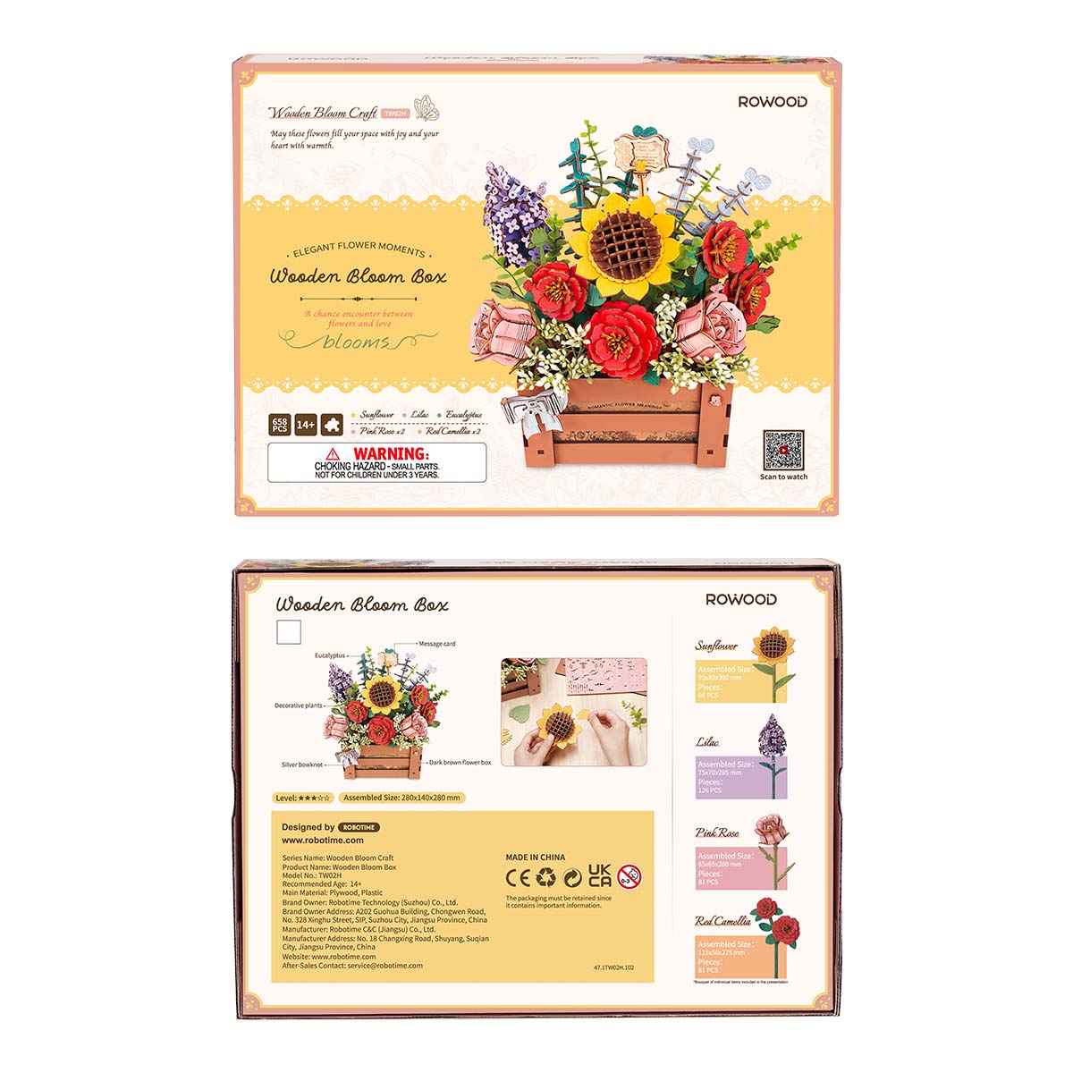 Rowood Houten Bloom Box DIY 3D Puzzel TW02H