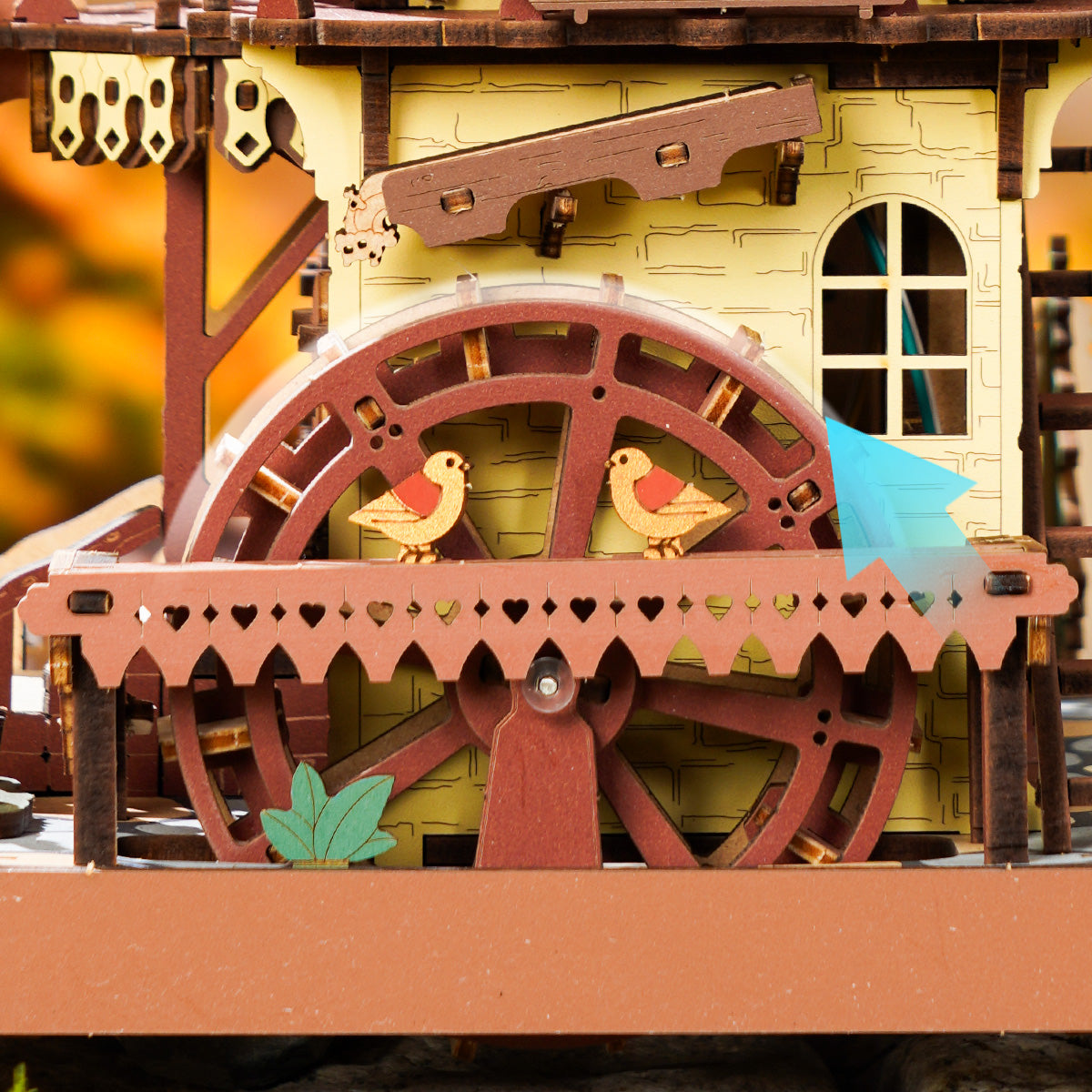ROKR Kuckucksuhr Mechanisches 3D-Holzpuzzle 