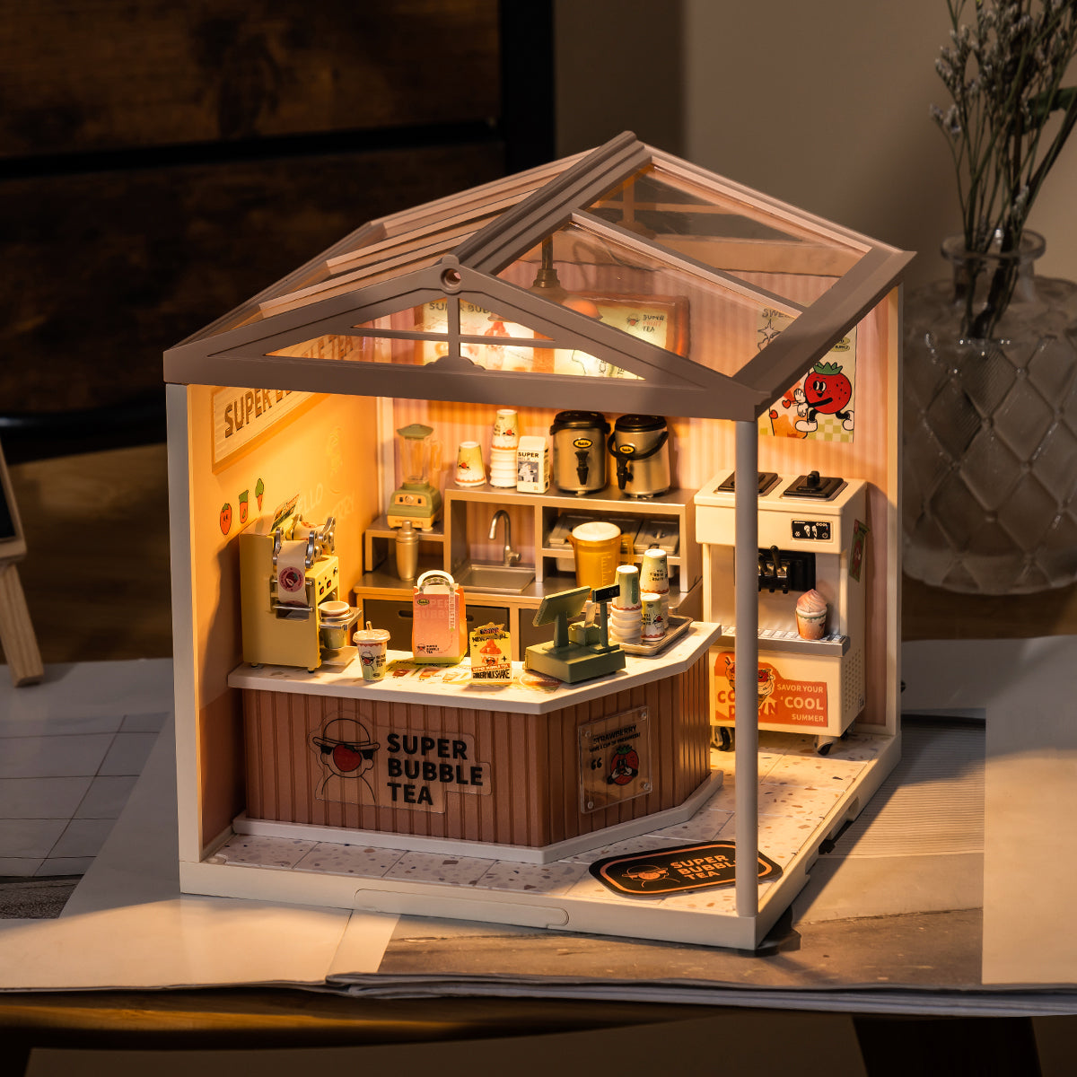 Rolife Super Creator Plastic Diy Mini House 3 in 1 L-vorm
