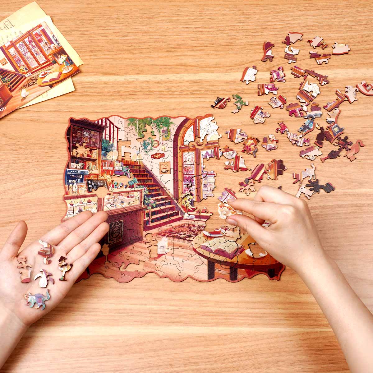 Rowood Cozy Winter Café Houten Legpuzzel